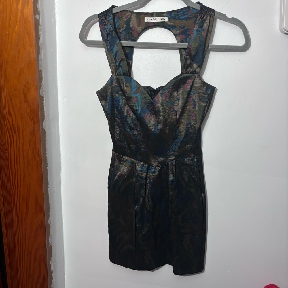 many belles down keyhole cocktail dress